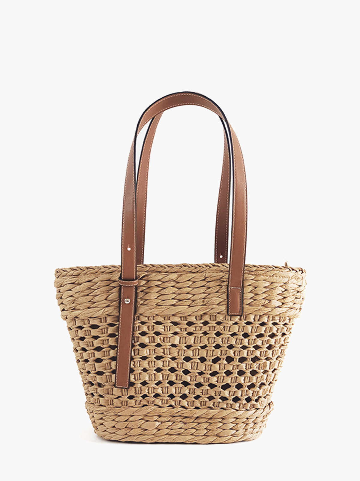 Grand Sac de Plage en Paille à Grande Capacité
