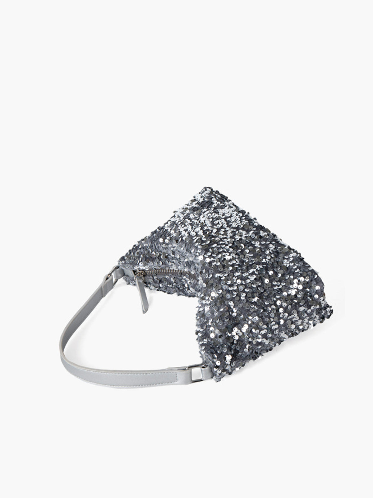 Sac sous les bras en velours à paillettes
