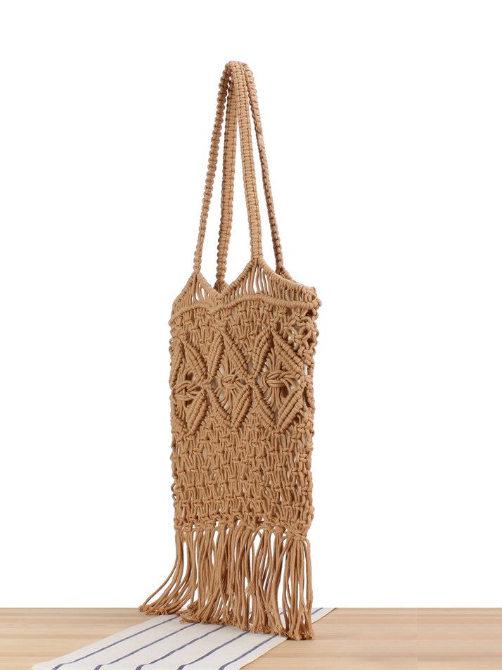 Sac en Paille avec Détails Frangés