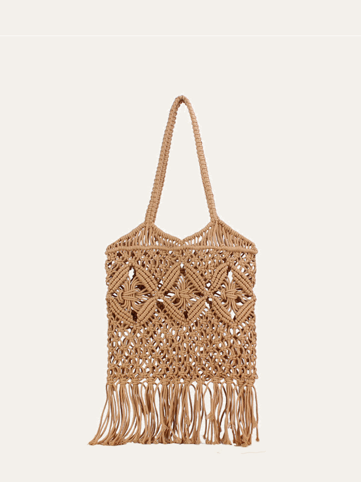 Sac en Paille avec Détails Frangés