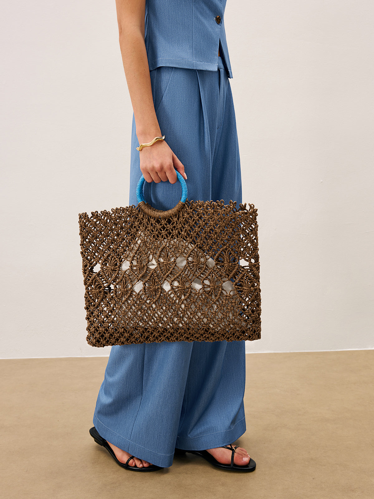 Crochet Bag with Inner Lining