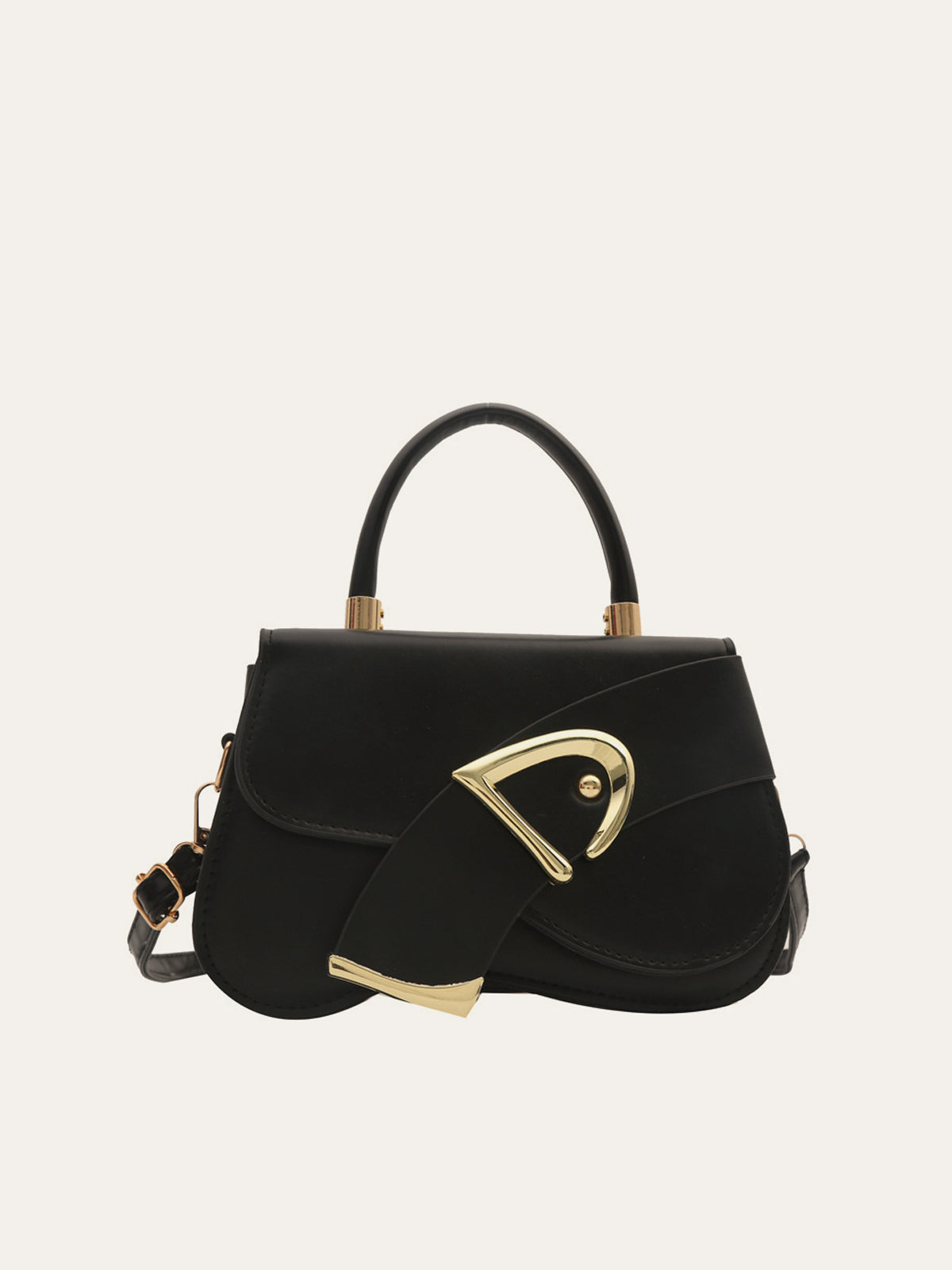 Sac à main avec motif de boucle géométrique