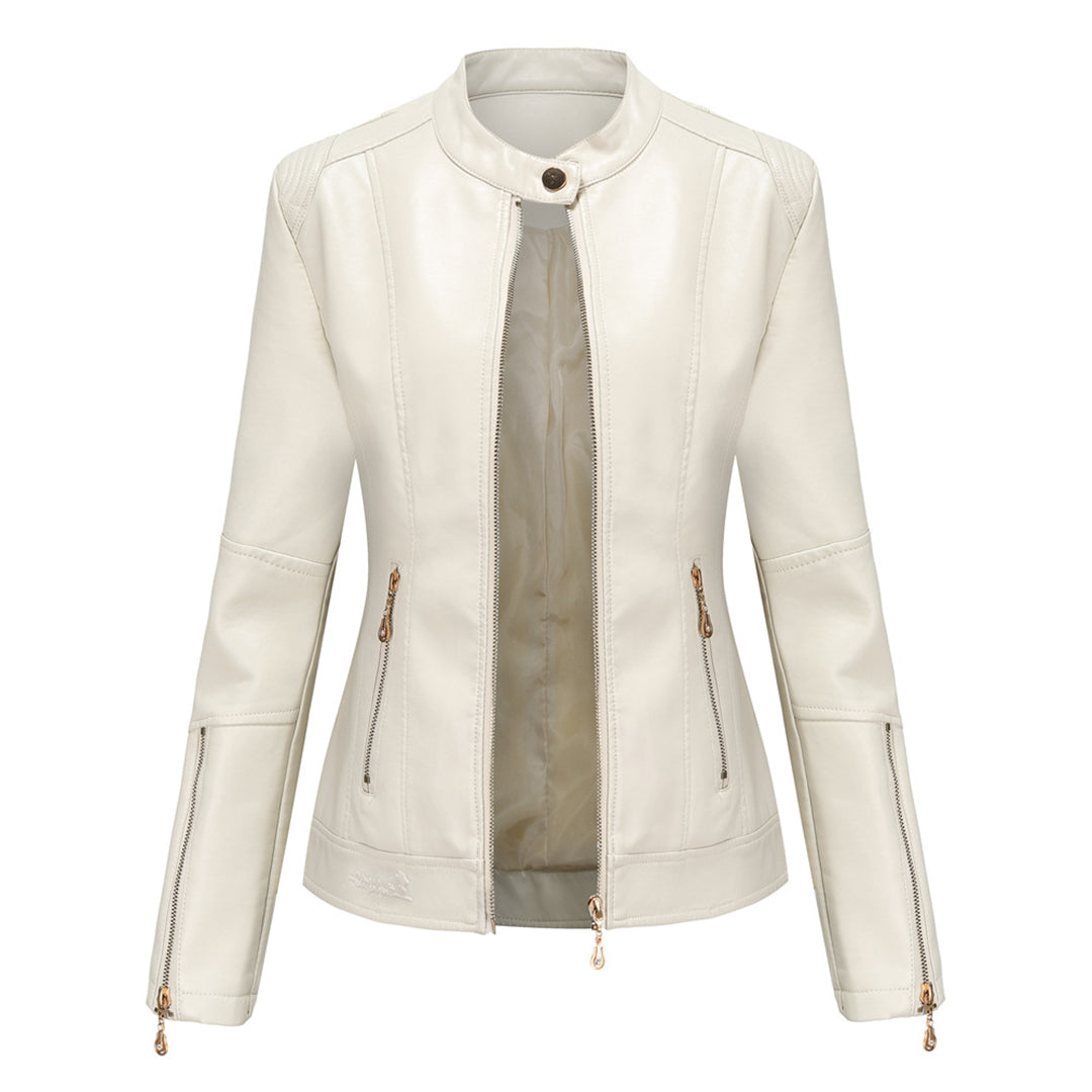 FRANICA - Élégante Veste en Cuir d'Été