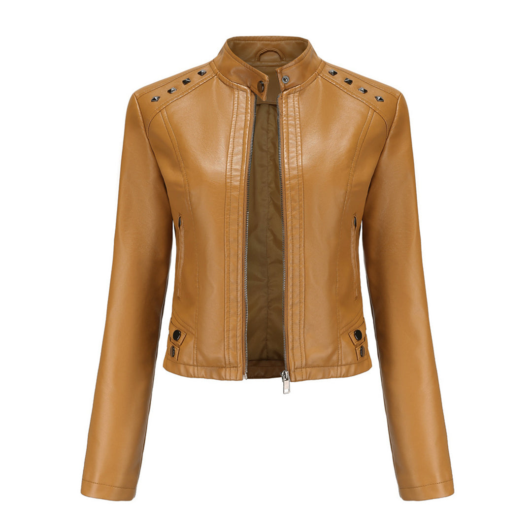 NAJLA - Élégante Veste d'Été en Cuir