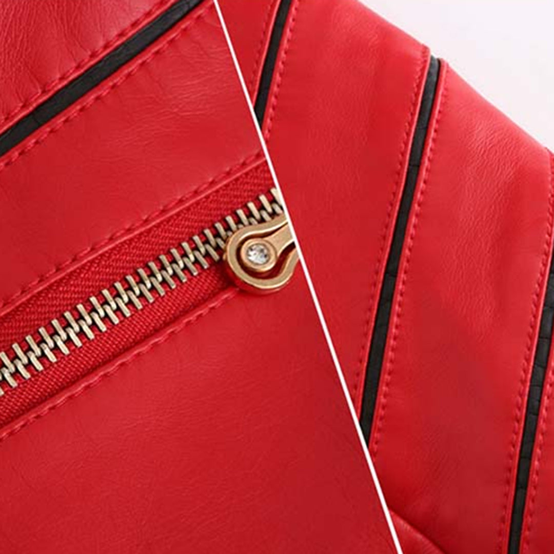 HANNIE - Élégante Veste d'Été en Cuir