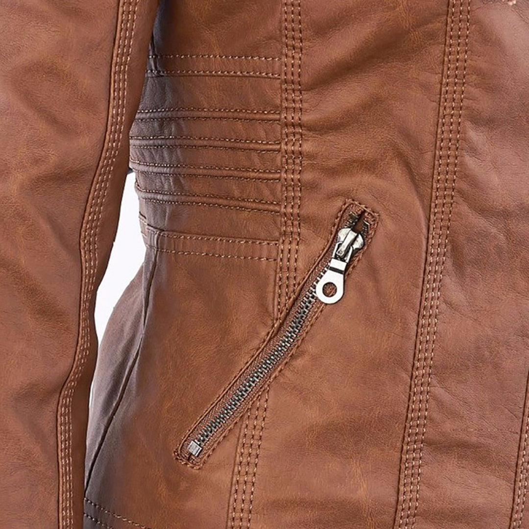 LIESL - Veste en cuir légère pour femmes - Idéale pour le printemps et l'été