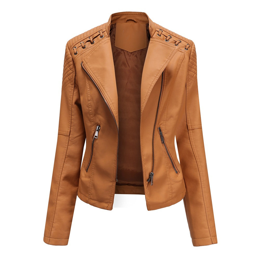 MARIE - Élégante Veste d'Été en Cuir