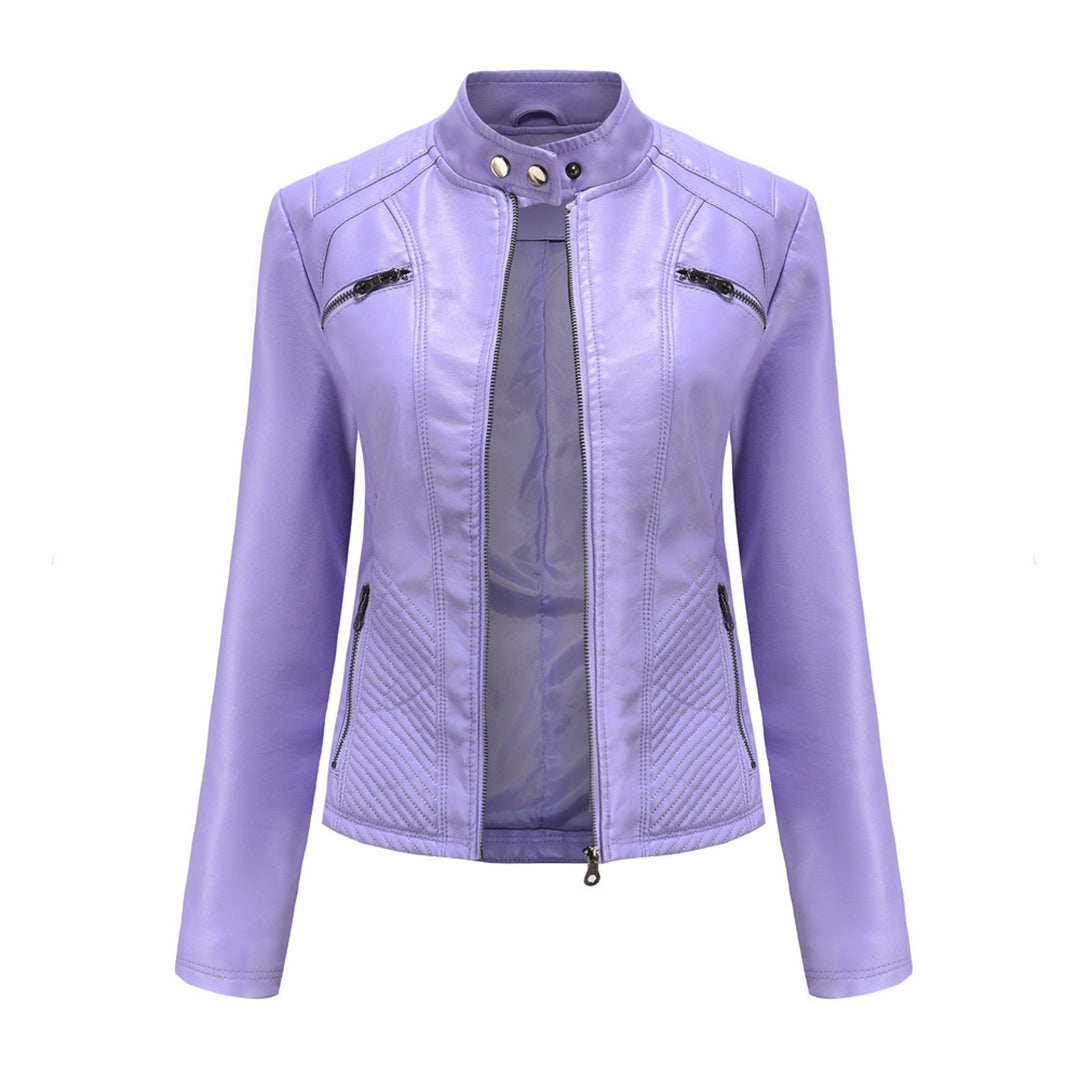 ANDRIJANA - Élégante Veste d'Été en Cuir