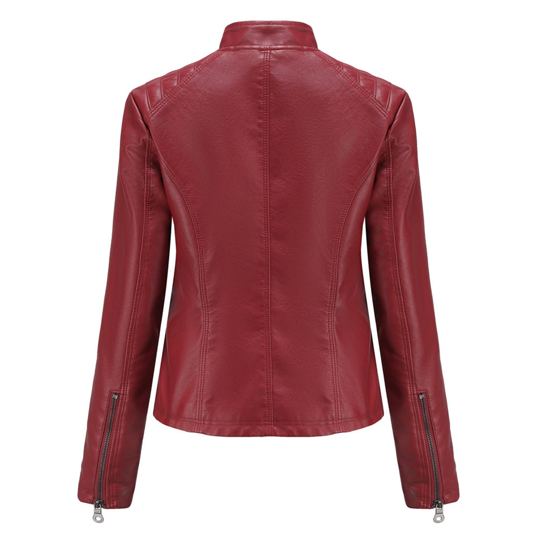 ANDRIJANA - Élégante Veste d'Été en Cuir