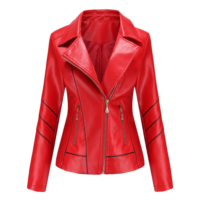 HANNIE - Élégante Veste d'Été en Cuir