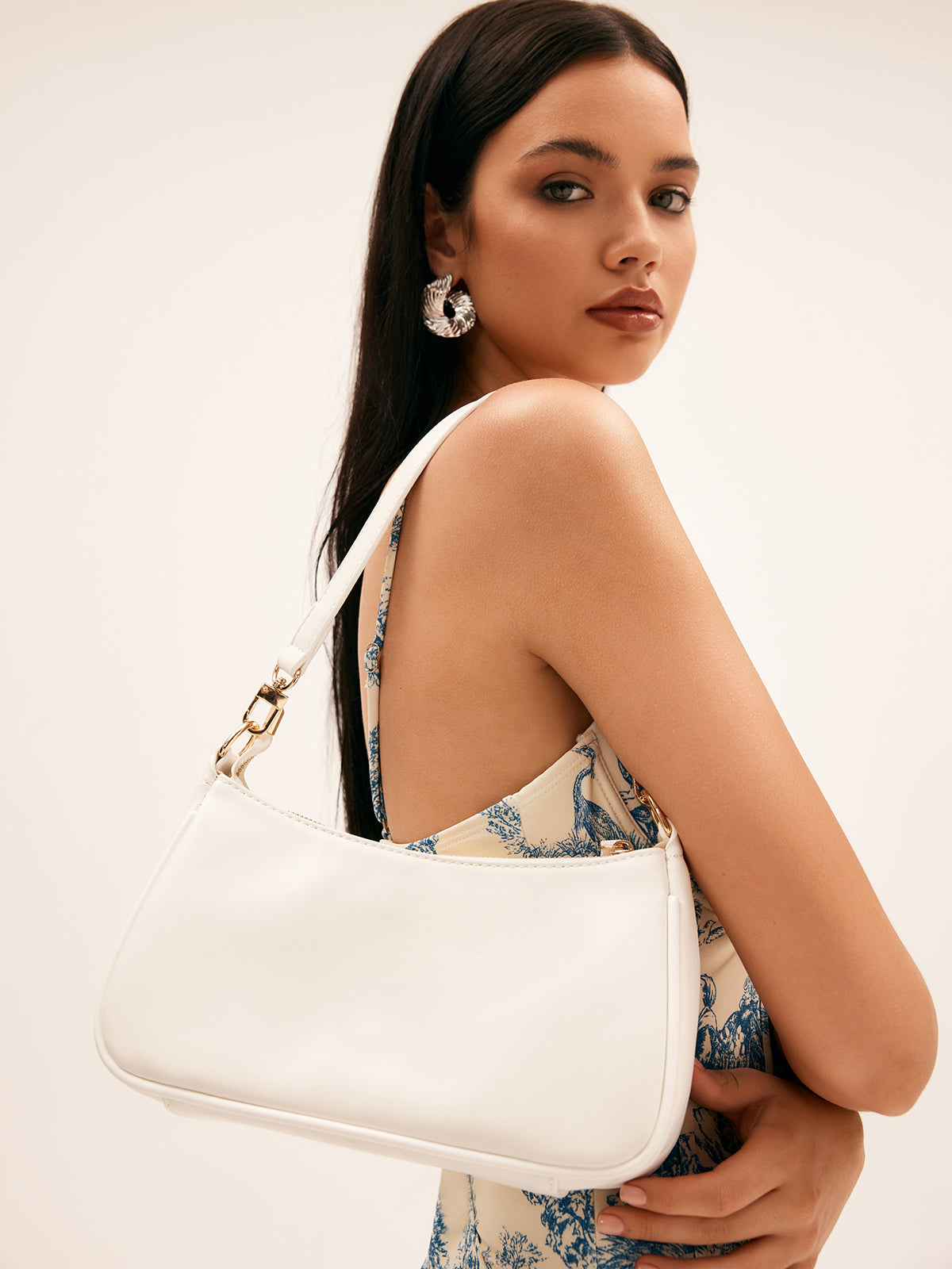 Sac à épaule minimaliste avec fermeture éclair