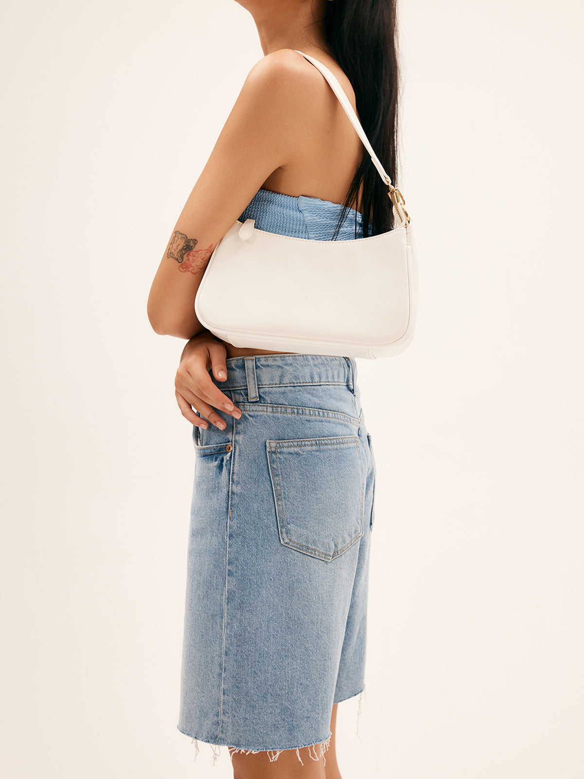 Sac à épaule minimaliste avec fermeture éclair