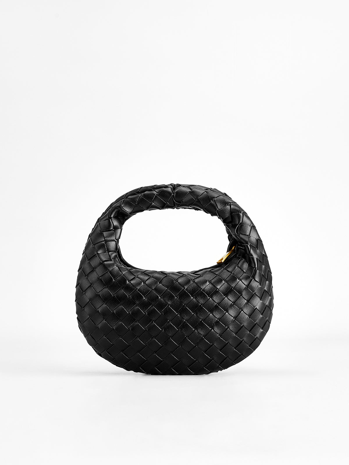 Petit sac à main zippé en tissu arrondi