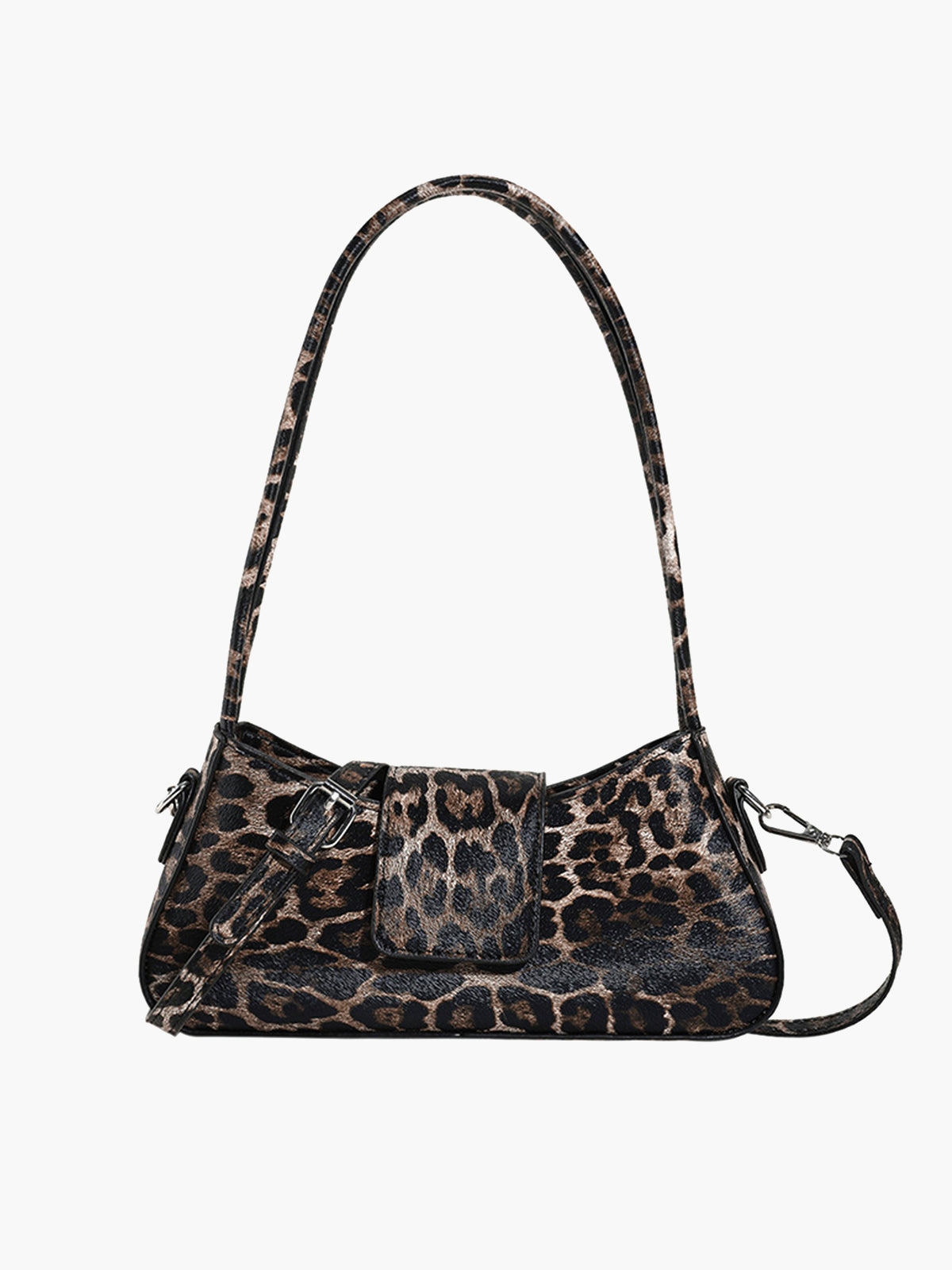 Sac à aisselle avec motif léopard