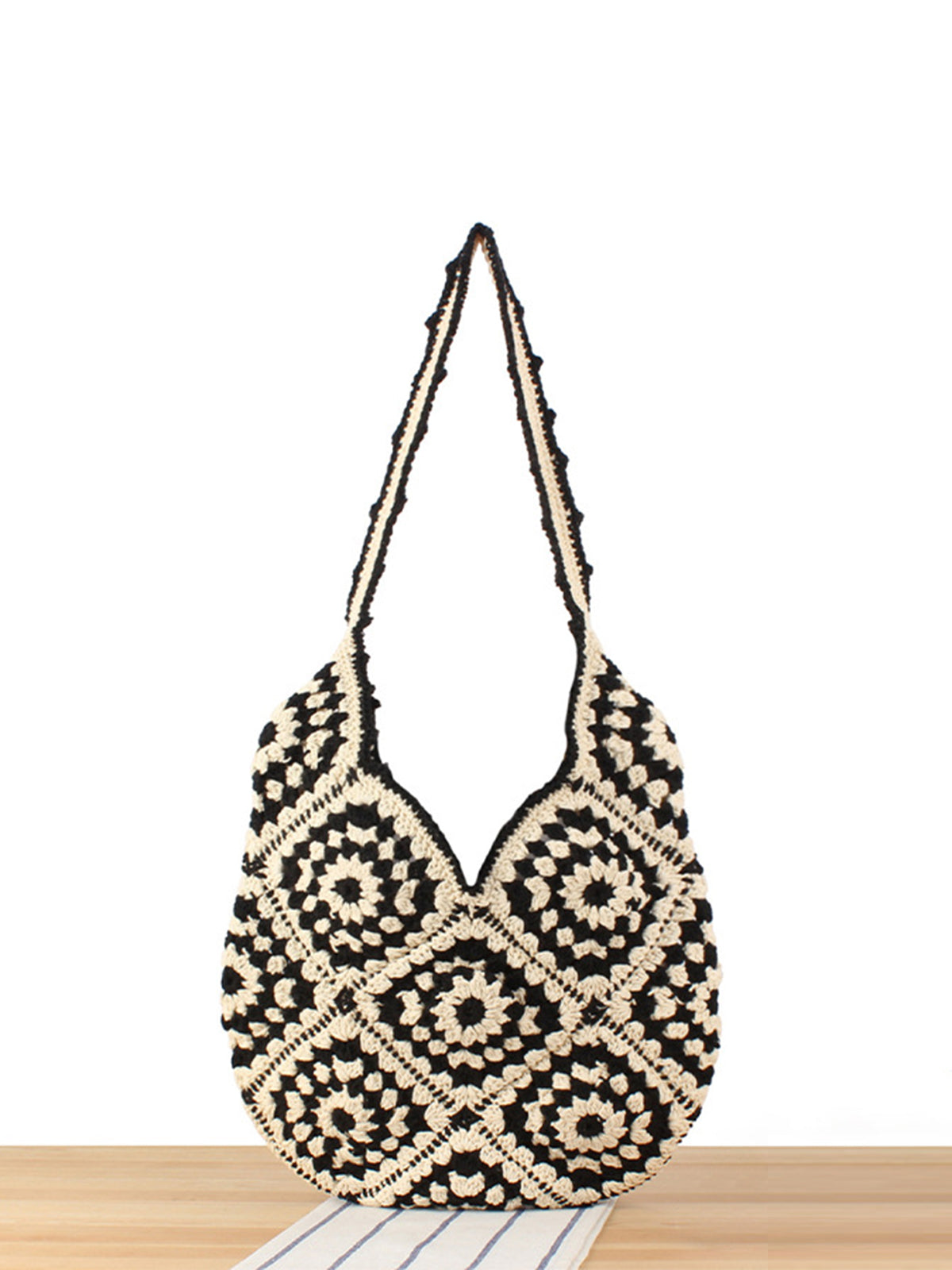 Bohemian Knit Hobo Bag