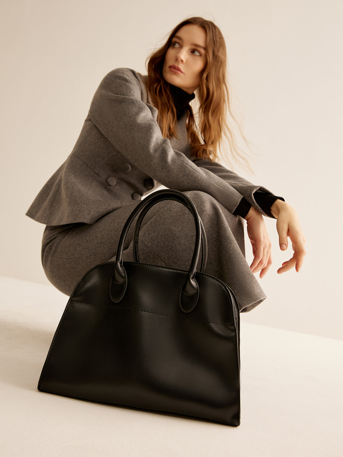 Sac fourre-tout à grande capacité avec poignée supérieure