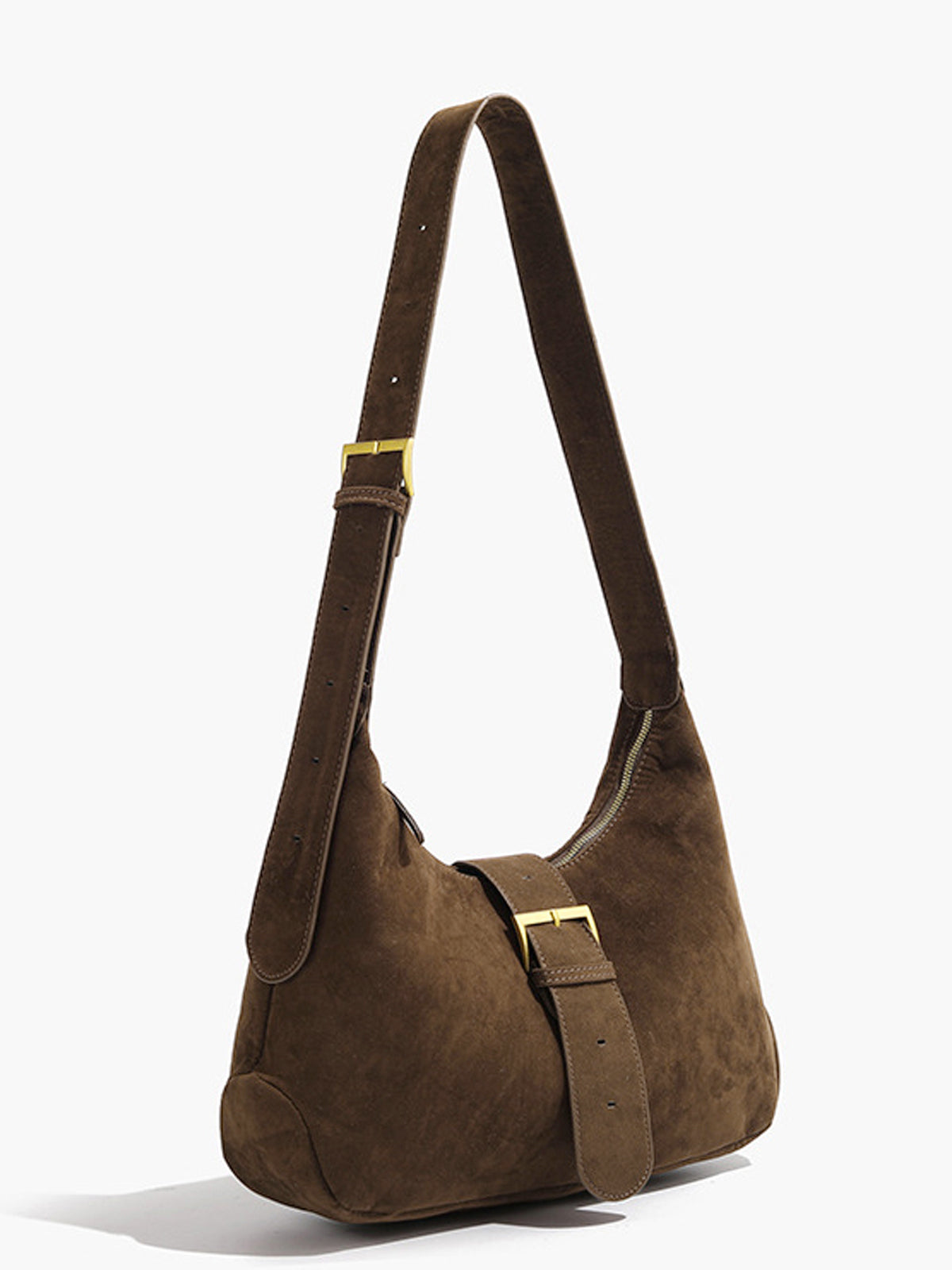 Sac à Dos Croissant Vintage avec Fermeture Éclair