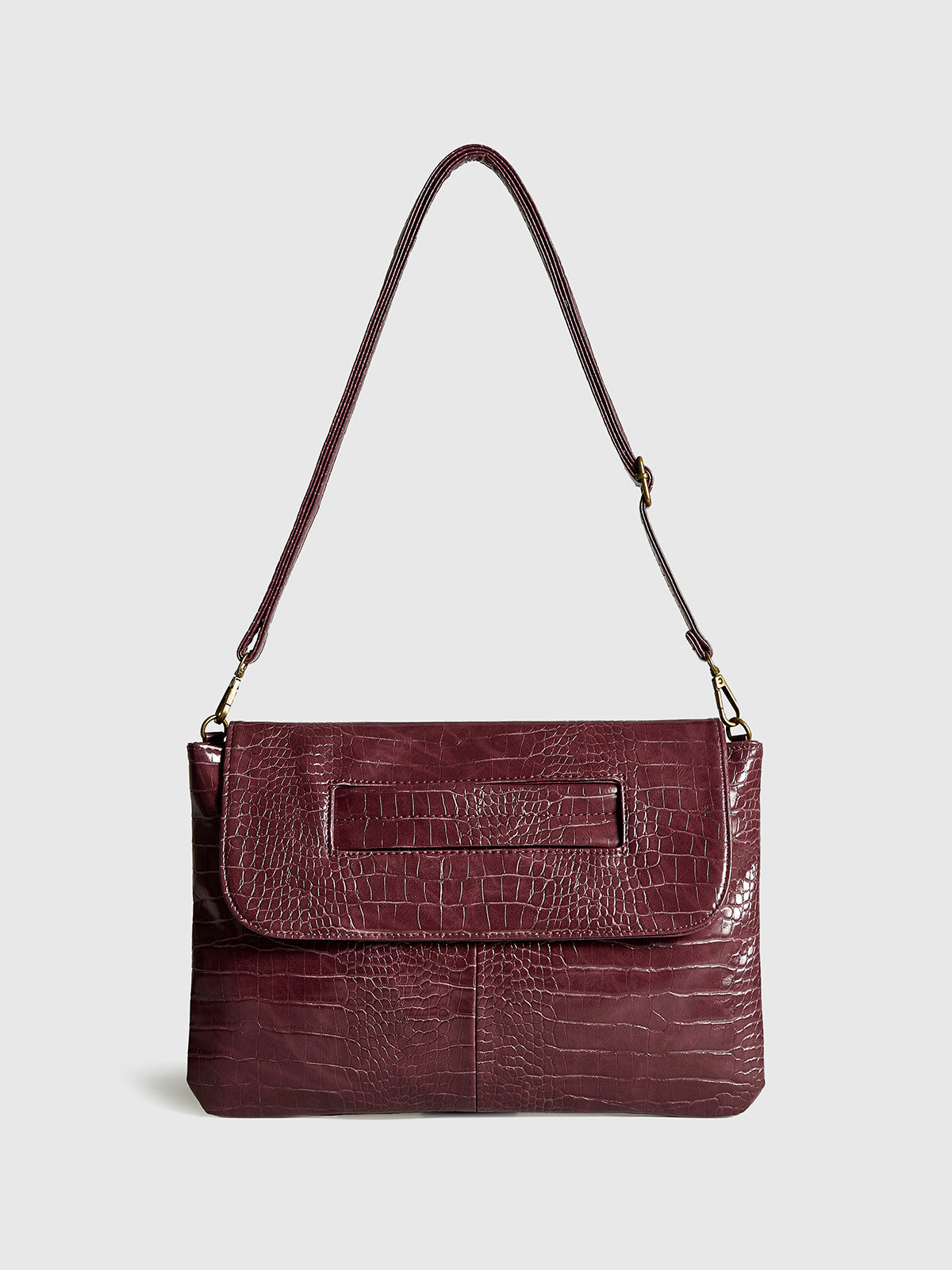 Serviette spacieuse à motif crocodile