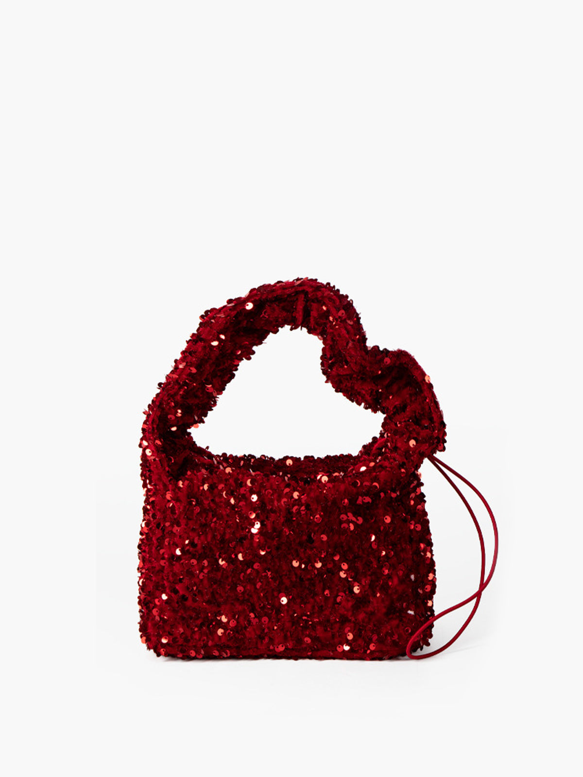 Sac à cordon en velours avec paillettes