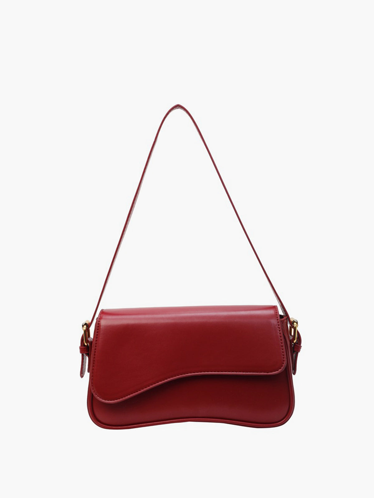 Adjustable Crossbody Bag with Flap