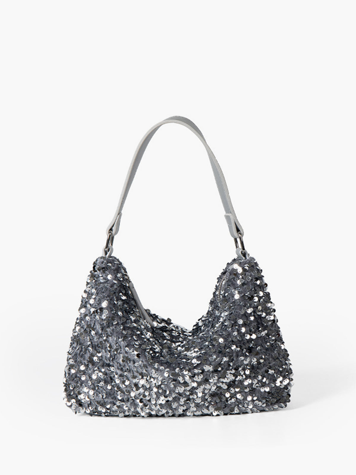 Sac sous les bras en velours à paillettes