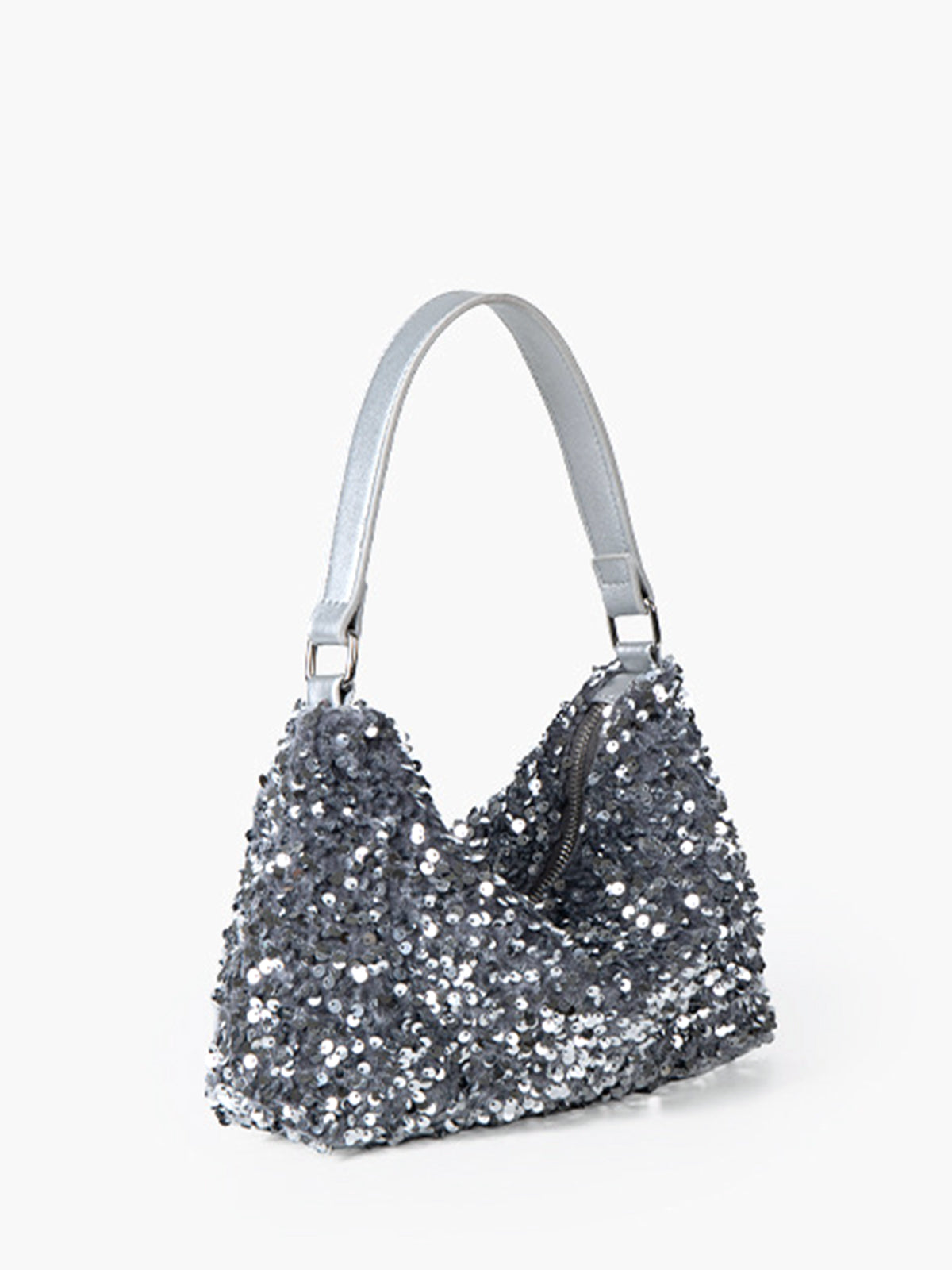 Sac sous les bras en velours à paillettes