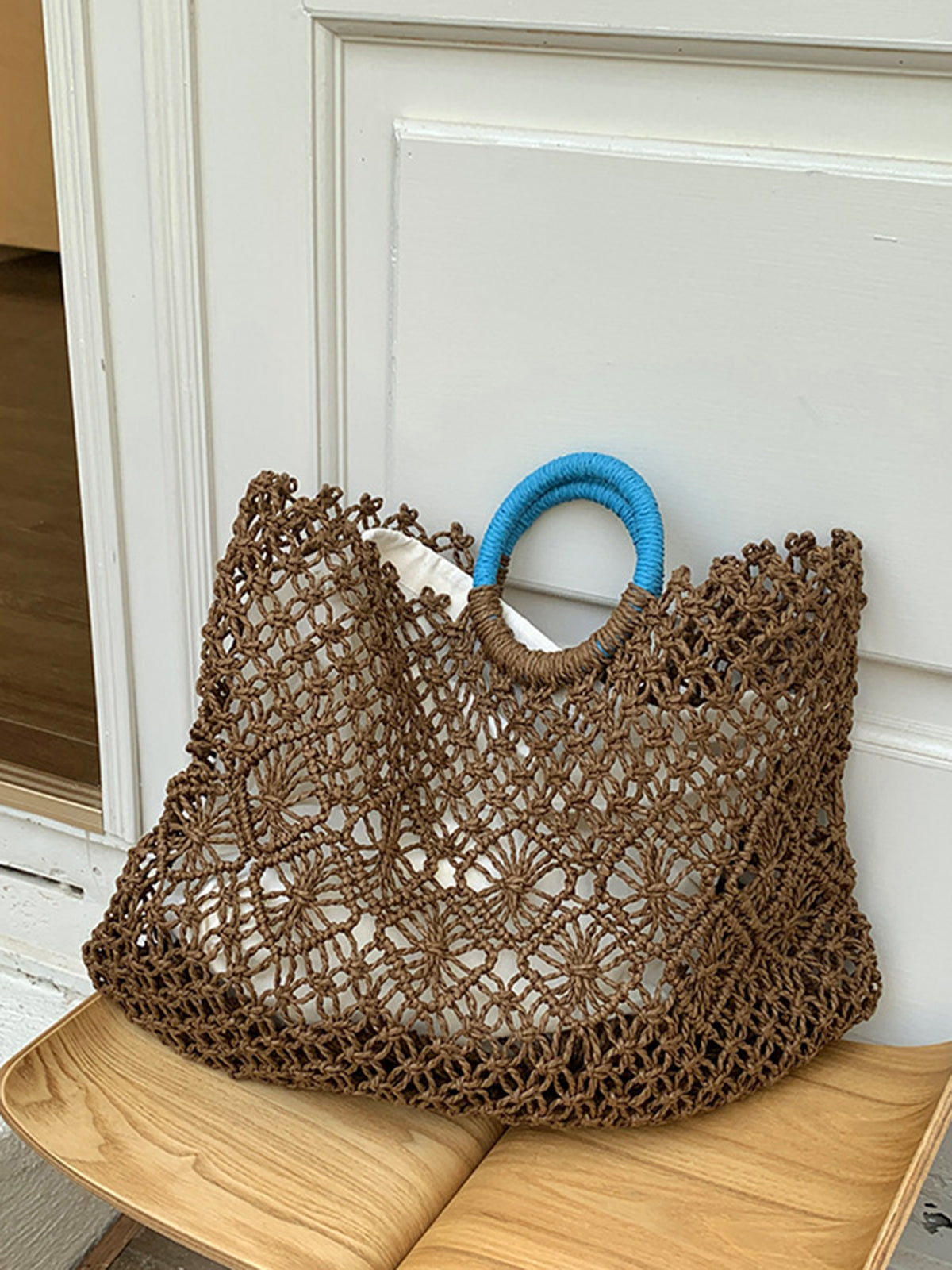 Crochet Bag with Inner Lining