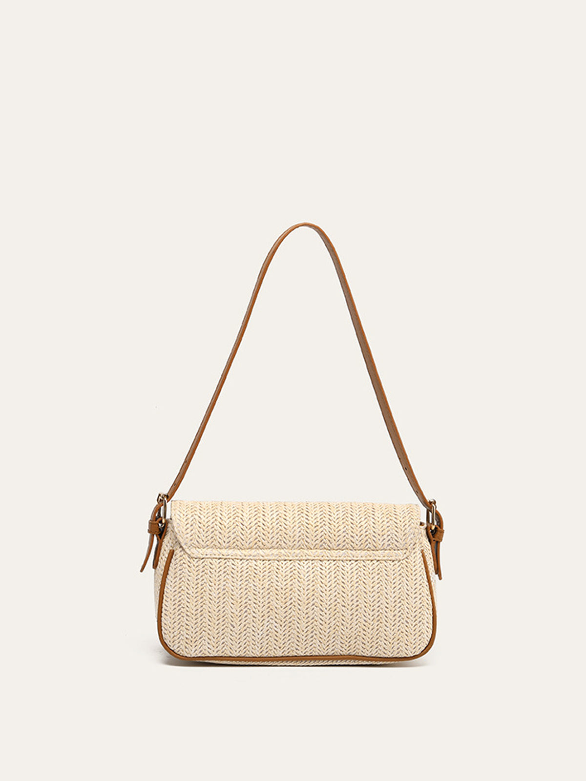 Sac à bandoulière en paille tissée