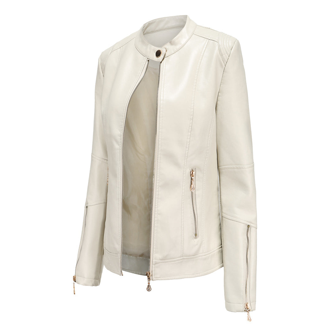 FRANICA - Élégante Veste en Cuir d'Été
