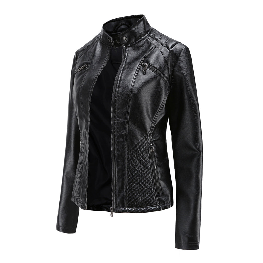 ANDRIJANA - Élégante Veste d'Été en Cuir