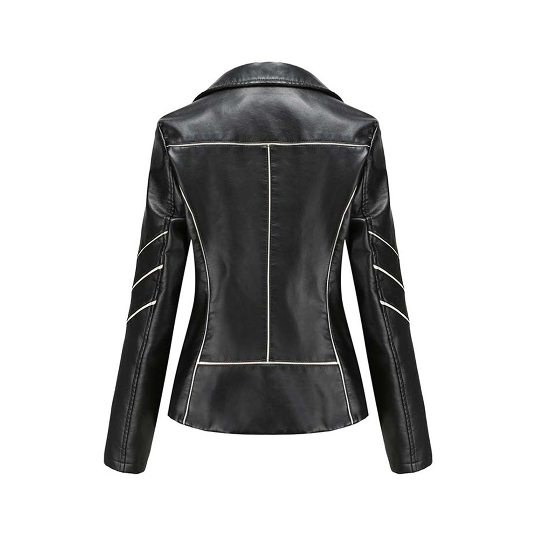 HANNIE - Élégante Veste d'Été en Cuir