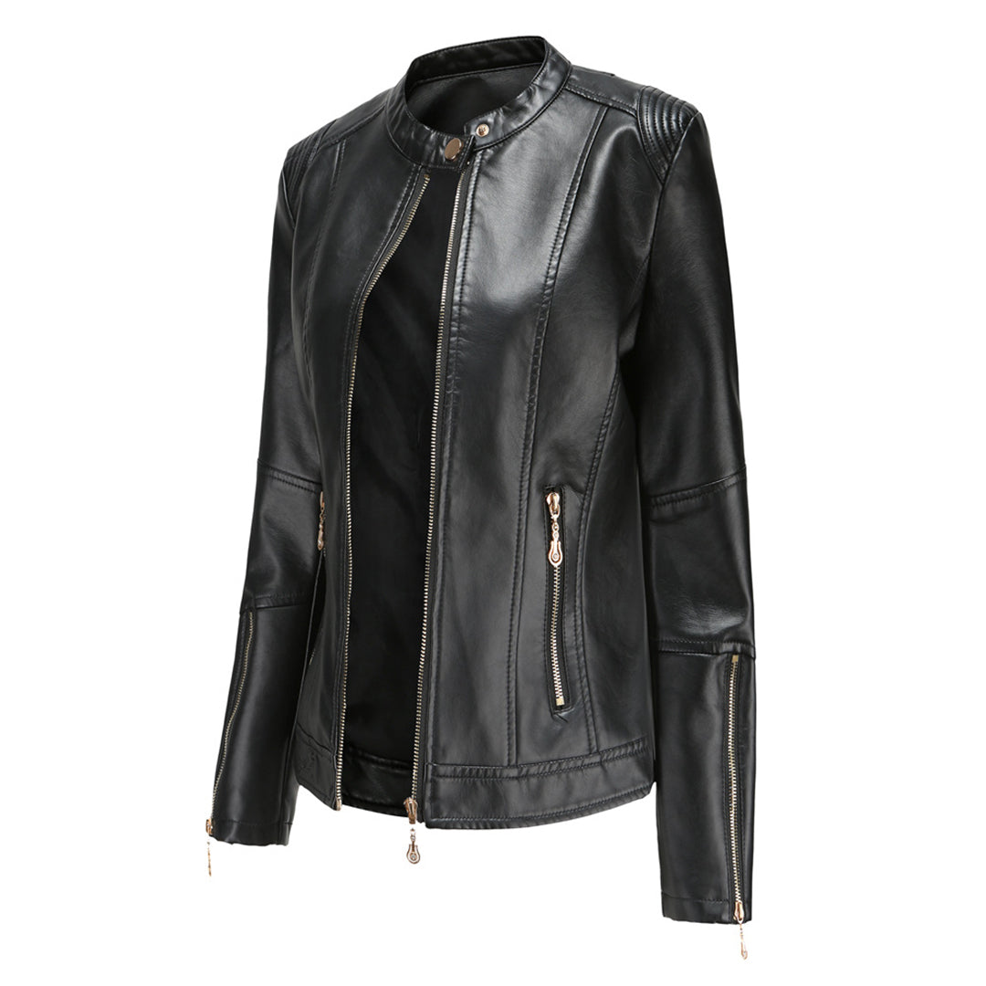 FRANICA - Élégante Veste en Cuir d'Été