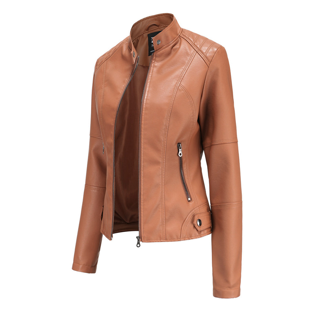 Milena - Élégante Veste d'Été en Cuir