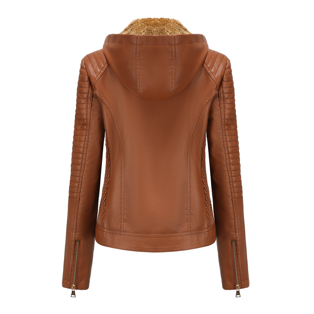 MIRJETE - Élégante Veste d'Été en Cuir