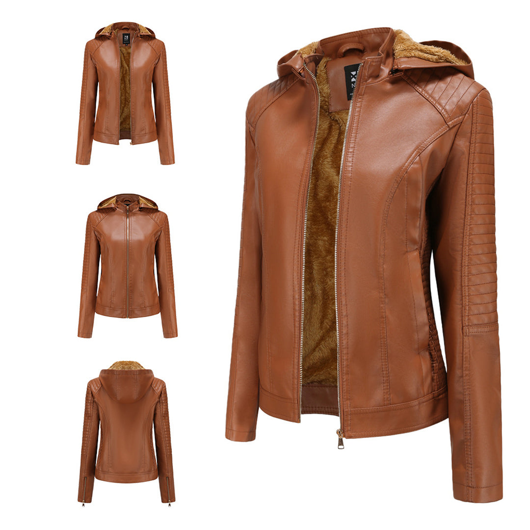 MIRJETE - Élégante Veste d'Été en Cuir