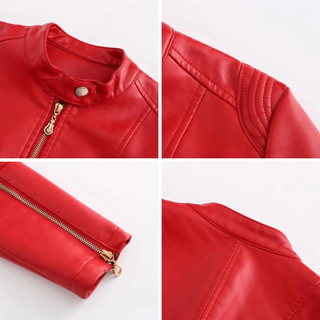 FRANICA - Élégante Veste en Cuir d'Été
