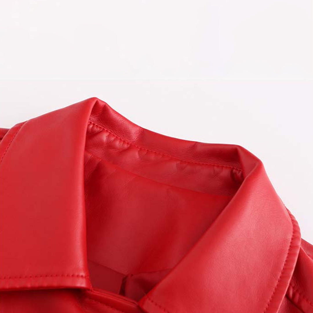 HANNIE - Élégante Veste d'Été en Cuir