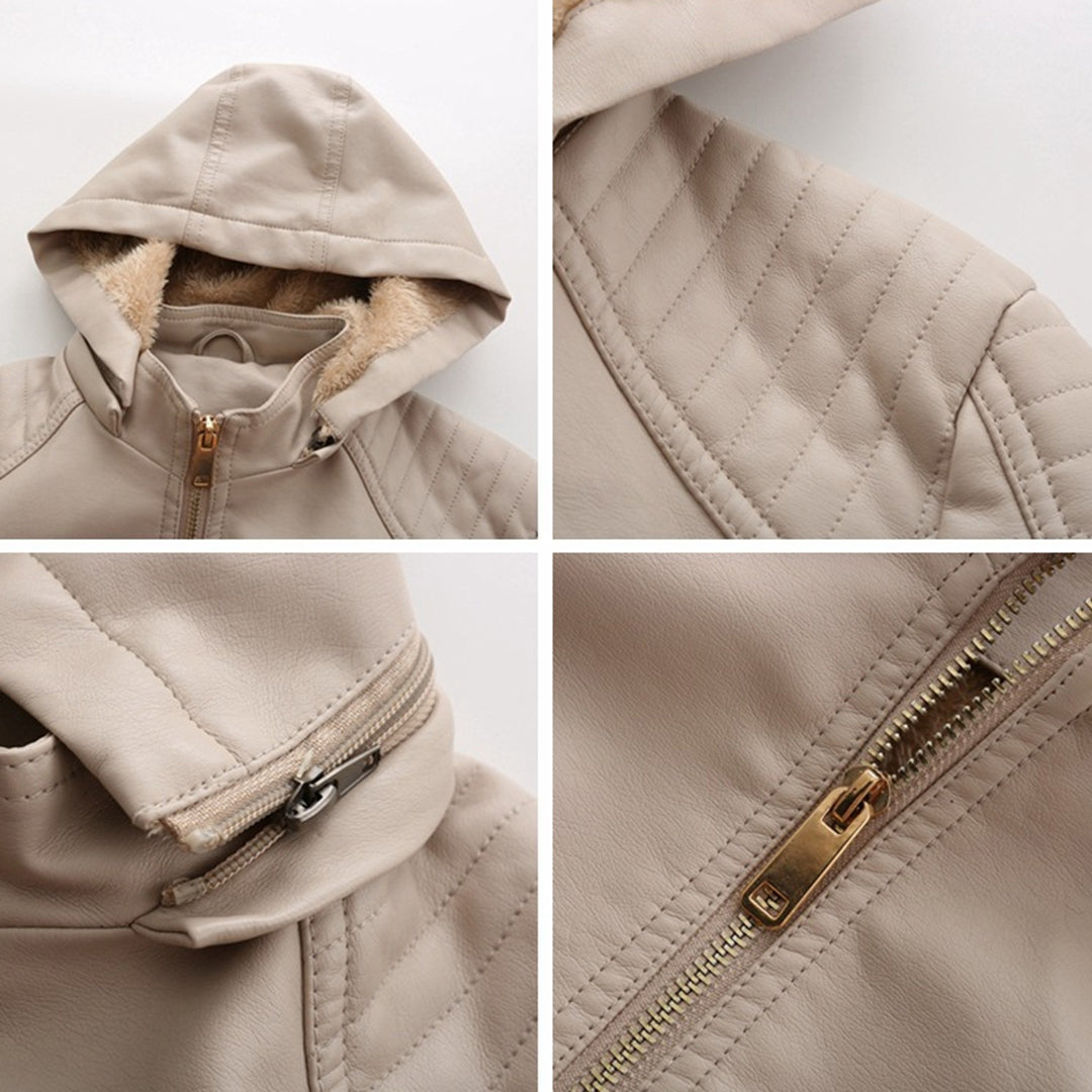 MIRJETE - Élégante Veste d'Été en Cuir