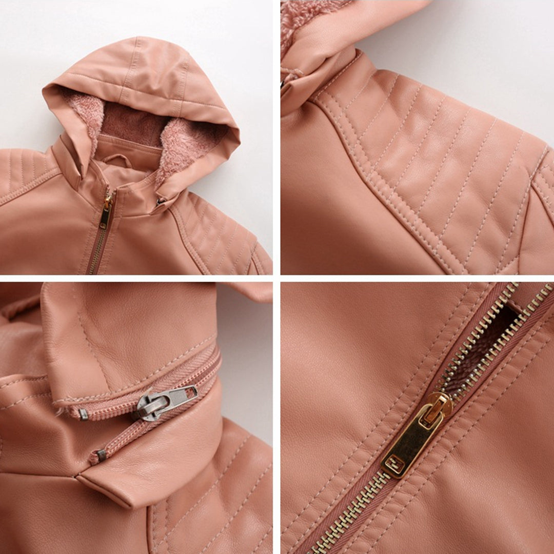 MIRJETE - Élégante Veste d'Été en Cuir