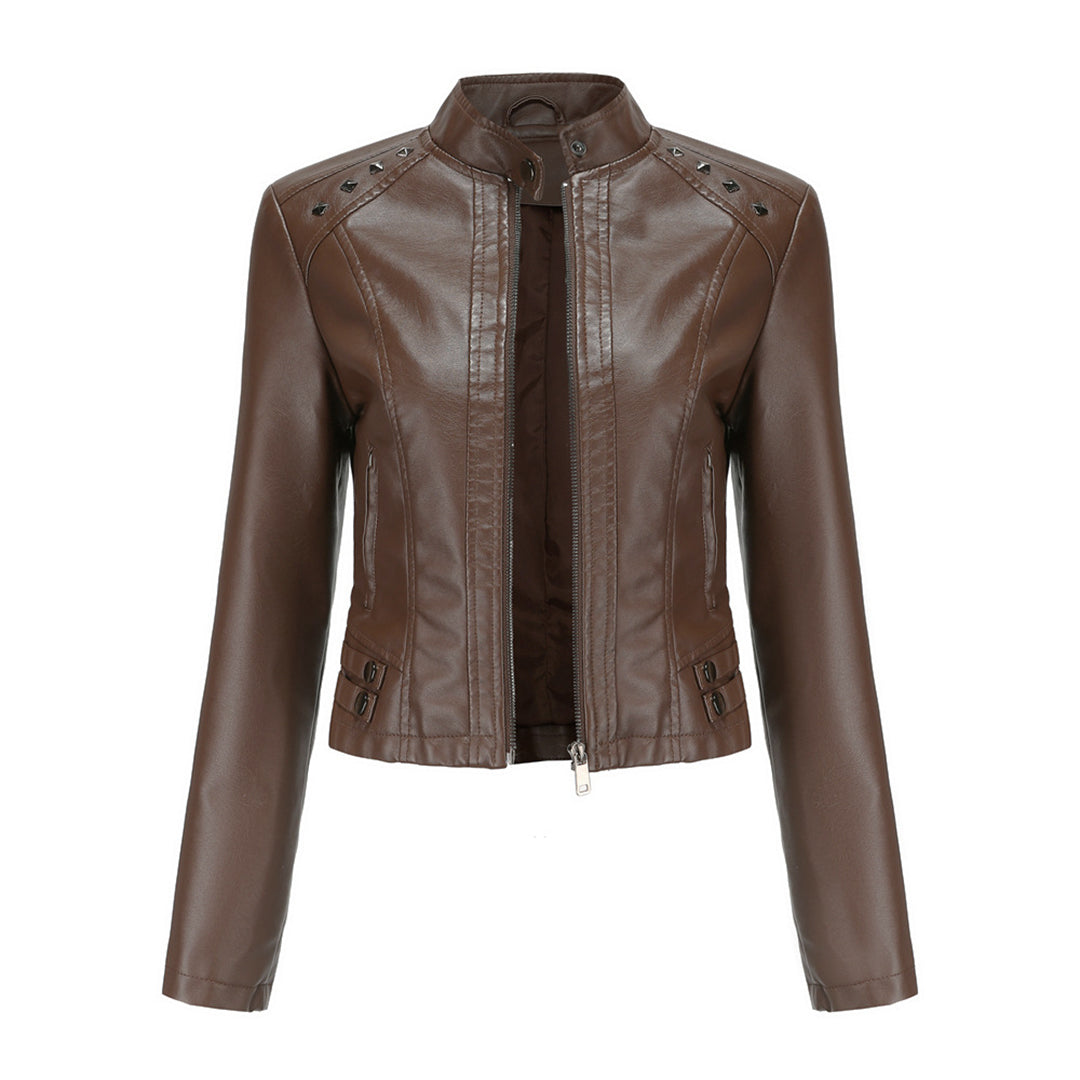 NAJLA - Élégante Veste d'Été en Cuir