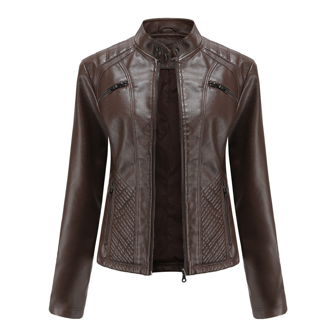 ANDRIJANA - Élégante Veste d'Été en Cuir