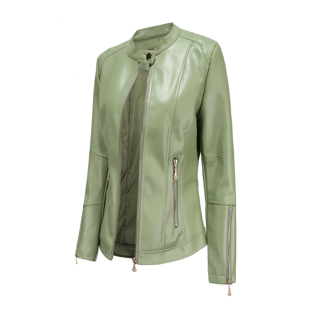 FRANICA - Élégante Veste en Cuir d'Été