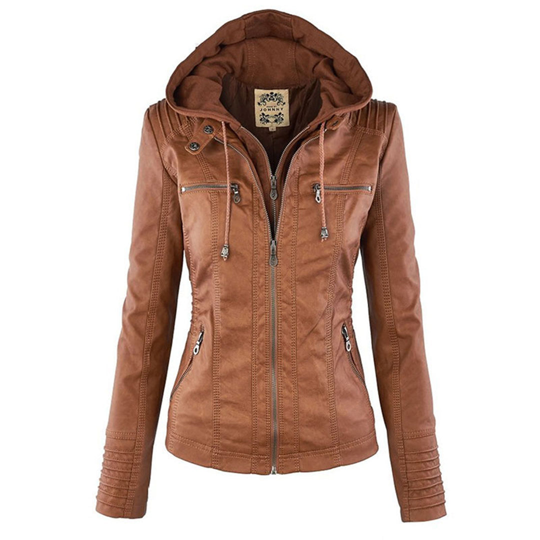 LIESL - Veste en cuir légère pour femmes - Idéale pour le printemps et l'été