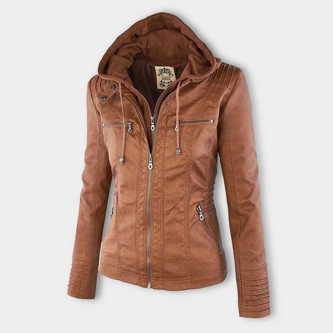 LIESL - Veste en cuir légère pour femmes - Idéale pour le printemps et l'été