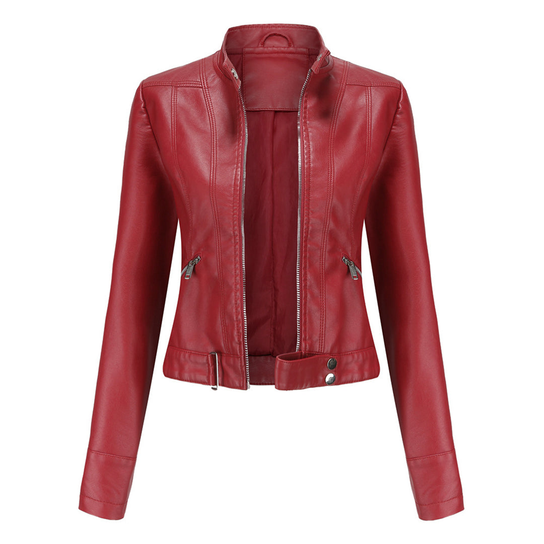 OXANA - Veste en cuir courte pour femmes, collection printemps/été