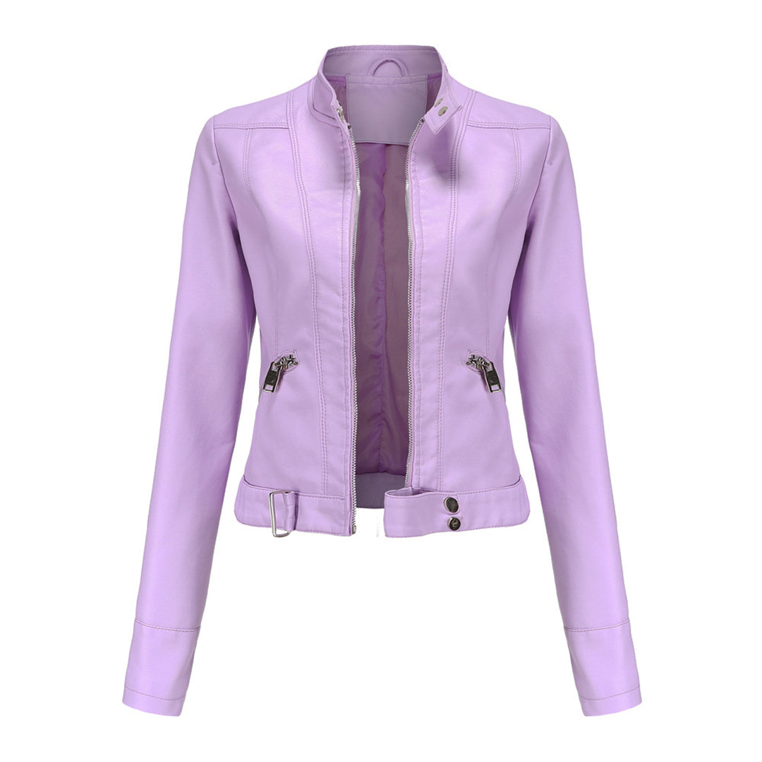 OXANA - Veste en cuir courte pour femmes, collection printemps/été