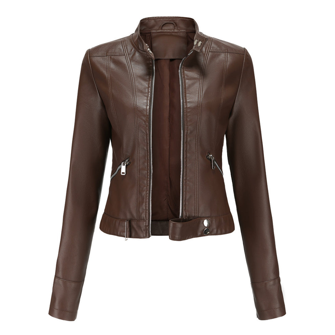 OXANA - Veste en cuir courte pour femmes, collection printemps/été
