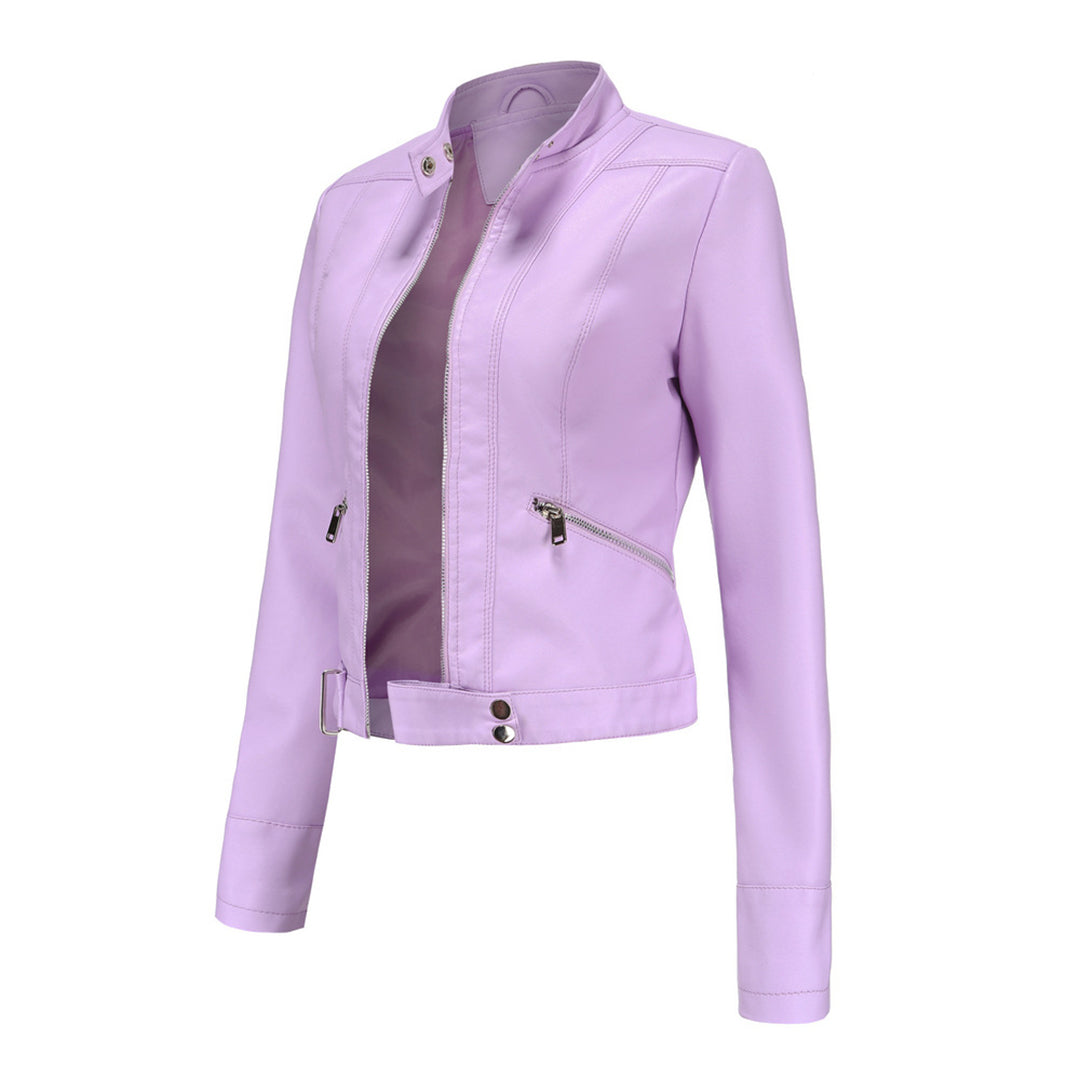 OXANA - Veste en cuir courte pour femmes, collection printemps/été