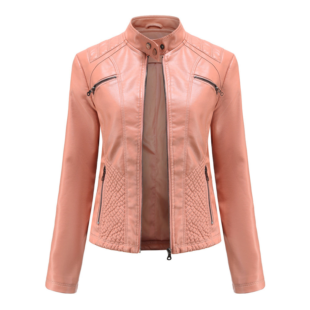 ANDRIJANA - Élégante Veste d'Été en Cuir