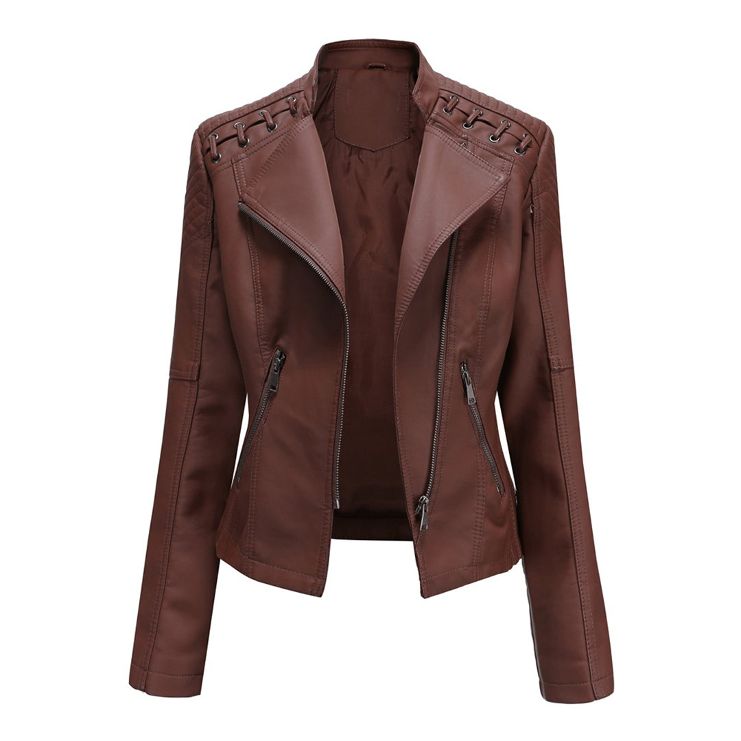 MARIE - Élégante Veste d'Été en Cuir